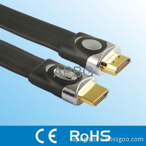 24K Gold Connectors HDMI Falt Cable